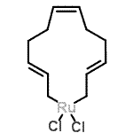 结构式 CAS# 12170-97-7, 二氯[(2E,6Z,10E)-2,6,10-十二碳三烯e-1,12-二基-kappa<sup>2</sup>C<sup>1</sup>,C<sup>12</sup>]钌