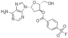 CAS#: 121878-15-7， 2',5'-Dideoxy-3'-(4-Fluorosulfonylbenzoyl)Adenosine