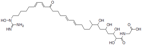 CAS 登录号：122005-24-7， 2-[[(12E,14E,20E,22E)-28-(甲脒基-羟基氨基)-2,3,5,7-四羟基-8-甲基-19-氧代二十八碳-12,14,20,22-四烯酰基]氨基]乙酸