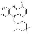 CAS 登录号：122228-60-8， 5-((2,4,4-三甲基-1-环己烯-1-基)甲基)-1(5H)-吩嗪酮