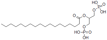 CAS 登录号：122276-84-0， 2-O-硬脂酰甘油-1,3-二磷酸酯