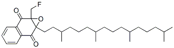 CAS 登录号：122408-83-7， 2-(氟甲基)-3-(植基)-1,4-萘醌2,3-环氧化物