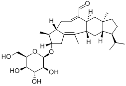 CAS#: 122535-46-0， (2S-(2alpha,3beta,3abeta,6aalpha,7aalpha,10beta,10abeta,11abeta))-1,2,3,3a,4,6a,7,7a,8,9,10,10a,11,11a-Tetradecahydro-10-(1-Methylethyl)-3,7a,12-Trimethyl-2-(beta-D-Xylopyranosyloxy)-Cyclopenta(4,5)Cyclooct(1,2-f)Indene-6-Carboxaldehyde