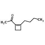 CAS 登录号：122598-61-2， 1-(2-丁基-1-环丁烯-1-基)乙酮