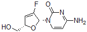CAS#: 122757-53-3， 2',3'-Dideoxy-2',3'-Didehydro-2'-Fluorocytidine