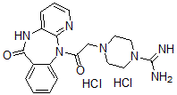 CAS 登录号：122858-76-8， 脒基哌仑西平