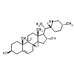 CAS 登录号：123123-41-1， (3beta,16alpha)-17-{(1S)-1-[(2R,5R)-5-甲基-2-哌啶基]乙基}雄甾-5-烯-3,16-二醇