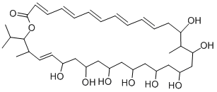 CAS 登录号：123166-67-6， (3E,5E,7E,9E,11E,29E)-14,16,18,20,22,24,26,28-八羟基-15,31-二甲基-32-丙-2-基-1-氧杂环三十二碳-3,5,7,9,11,29-六烯-2-酮