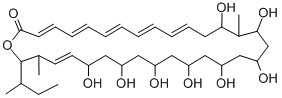 CAS 登录号：123166-68-7， (3E,5E,7E,9E,11E,29E)-32-丁烷-2-基-14,16,18,20,22,24,26,28-八羟基-15,31-二甲基-1-氧杂环三十二碳-3,5,7,9,11,29-六烯-2-酮