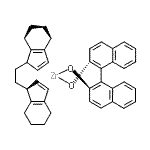结构式 CAS# 123236-85-1, [1,1'-联萘-2,2'-二醇(2-)-kappa<sup>2</sup>O<sup>2</sup>,O<sup>2'</sup>]锆-(1'S)-1,1'-(1,2-乙二基)二-4,5,6,7-四氢-1H-茚(1:1)