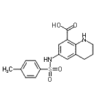 CAS#: 123296-94-6， 6-{[(4-Methylphenyl)Sulfonyl]Amino}-1,2,3,4-Tetrahydro-8-Quinolinecarboxylic Acid