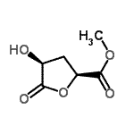 CAS 登录号：123356-12-7， 甲基(2S,4S)-4-羟基-5-氧代四氢-2-呋喃羧酸酯
