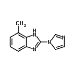 CAS 登录号：123396-65-6， 2-(1H-咪唑-1-基)-4-甲基-1H-苯并咪唑