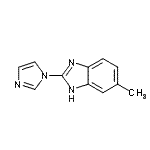 CAS 登录号：123396-66-7， 2-(1H-咪唑-1-基)-5-甲基-1H-苯并咪唑
