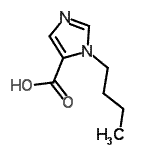 CAS 登录号：123451-25-2， 1-丁基-1H-咪唑-5-羧酸