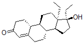 CAS 登录号：1235-15-0， (8R,9S,10R,13S,14S,17S)-13,17-二乙基-17-羟基-1,2,6,7,8,9,10,11,12,14,15,16-十二氢环戊烯并[a]菲-3-酮