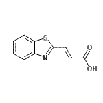 CAS 登录号：123530-67-6， (2E)-3-(1,3-苯并噻唑-2-基)丙烯酸