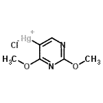 CAS 登录号：123551-50-8， (2,4-二甲氧基-5-嘧啶基)汞(1+)氯化物