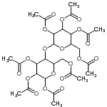 CAS 登录号：123809-59-6， 1,2,3,6-四-O-乙酰基-4-O-(2,3,4,6-四-O-乙酰基己糖吡喃糖苷)吡喃己糖