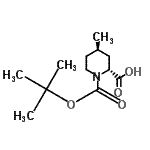 CAS#: 123811-83-6， (2R,4R)-4-Methyl-1-{[(2-Methyl-2-Propanyl)Oxy]Carbonyl}-2-Piperidinecarboxylic Acid