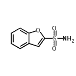 结构式 CAS# 124043-72-7, 1-苯并呋喃-2-磺酰胺