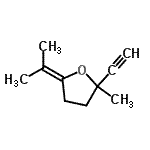CAS 登录号：124099-75-8， 2-乙炔基-5-异亚丙基-2-甲基四氢呋喃