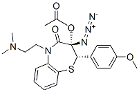 CAS 登录号：124255-99-8， 4-叠氮基-N-[2-[(2S,3S)-3-羟基-2-(4-甲氧基苯基)-4-氧代-2,3-二氢-1,5-苯并硫氮杂卓-5-基]乙基]苯甲酰胺