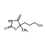 CAS 登录号：124315-44-2， 5-(3-羟基丙基)-5-甲基-1,3-恶唑烷-2,4-二酮