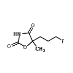 CAS#: 124315-50-0， 5-(3-Fluoropropyl)-5-Methyl-1,3-Oxazolidine-2,4-Dione