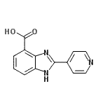 CAS 登录号：124340-93-8， 2-(4-吡啶基)-1H-苯并咪唑-4-羧酸