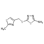 CAS#: 124425-81-6， 5-{[(2-Methyl-1,3-Thiazol-4-Yl)Methyl]Sulfanyl}-1,3,4-Thiadiazol-2-Amine