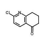 结构式 CAS# 124467-36-3, 2-氯-7,8-二氢-5(6H)-喹啉酮