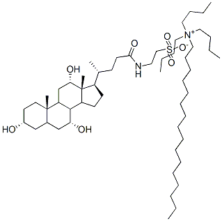 CAS 登录号：124536-25-0， 十六烷基三丁基铵牛磺胆酸盐