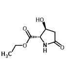 CAS#: 124618-51-5， Ethyl (3S)-3-Hydroxy-5-Oxo-L-Prolinate