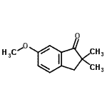 CAS 登录号：124688-07-9， 6-甲氧基-2,2-二甲基-1-茚满酮