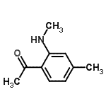 CAS 登录号：124958-81-2， 1-[4-甲基-2-(甲基氨基)苯基]乙酮