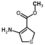 CAS 登录号：125089-01-2， 甲基4-氨基-2,5-二氢-3-噻吩羧酸酯