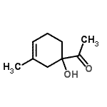 CAS 登录号：125228-97-9， 1-(1-羟基-3-甲基-3-环己烯-1-基)乙酮