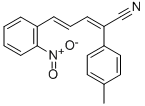 CAS 登录号：125369-76-8， (2E,4E)-2-(4-甲基苯基)-5-(2-硝基苯基)戊-2,4-二烯腈
