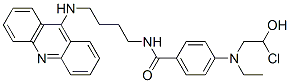 CAS 登录号：125500-20-1， N-[4-(吖啶-9-基氨基)丁基]-4-(2-氯乙基-(2-羟基乙基)氨基)苯甲酰胺