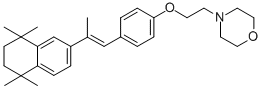 CAS 登录号：125533-88-2， 4-[2-[4-[(E)-2-(5,5,8,8-四甲基-6,7-二氢萘-2-基)丙-1-烯基]苯氧基]乙基]吗啉
