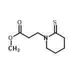 CAS 登录号：125627-71-6， 甲基3-(2-硫代-1-哌啶基)丙酸酯