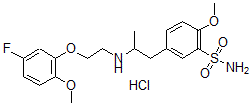 CAS#: 125961-36-6， 5-[2-[2-(5-Fluoro-2-Methoxyphenoxy)Ethylamino]Propyl]-2-Methoxybenzenesulfonamide Hydrochloride