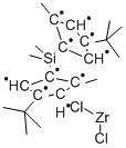 CAS 登录号：126060-49-9， 二氯[rel-(1R,1'R)-(二甲基硅烷基烯)二[(1,2,3,4,5-H)-4-叔丁基-2-甲基-2,4-环戊二烯-1-亚基]]-锆