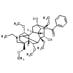 CAS#: 126266-35-1， (1alpha,6alpha,10alpha,13alpha,14alpha,15alpha,16beta,17xi)-20-Ethyl-13,15-Dihydroxy-1,6,8,16-Tetramethoxy-4-(Methoxymethyl)Aconitan-14-Yl Benzoate