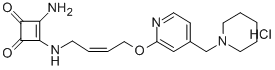 CAS 登录号：126463-66-9， 3-氨基-4-[[(Z)-4-[4-(哌啶-1-基甲基)吡啶-2-基]氧基丁-2-烯基]氨基]环丁-3-烯-1,2-二酮盐酸盐