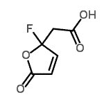 CAS#: 126645-15-6， (2-Fluoro-5-Oxo-2,5-Dihydro-2-Furanyl)Acetic Acid