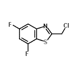 CAS 登录号：126764-53-2， 2-(氯甲基)-5,7-二氟-1,3-苯并噻唑