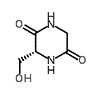 CAS#: 126766-09-4， (3R)-3-(Hydroxymethyl)Piperazine-2,5-Dione