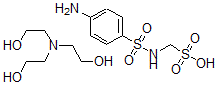 CAS 登录号：127-81-1， [(4-氨基苯基)磺酰基氨基]甲烷磺酸, 2-(二(2-羟基乙基)氨基)乙醇
